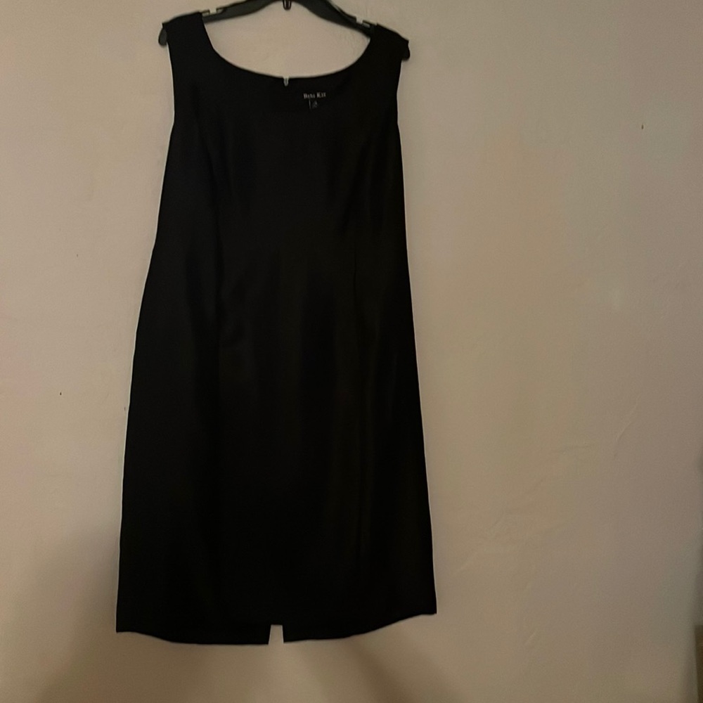 Dana Kay 2 Piece Black Round Neck Dress with Leopard Print mid Sleeve Jacket